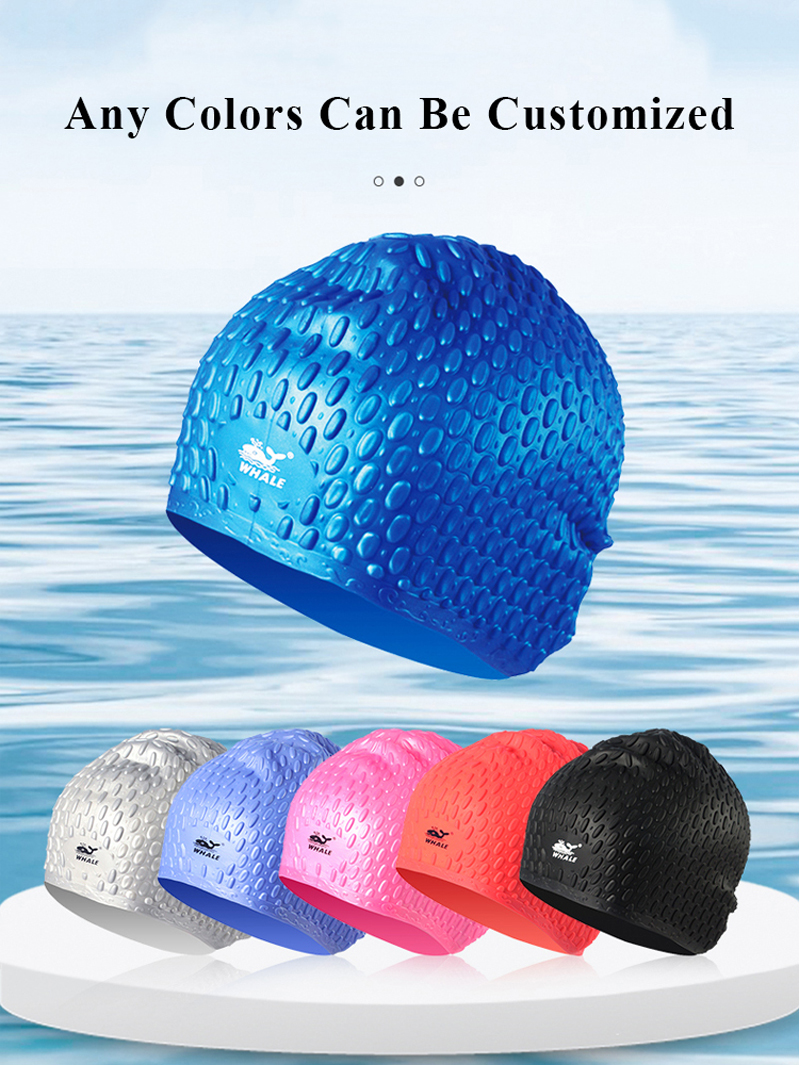 Waterdrop shaped swim hat