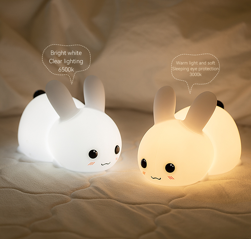 Snow rabbit bedroom night light